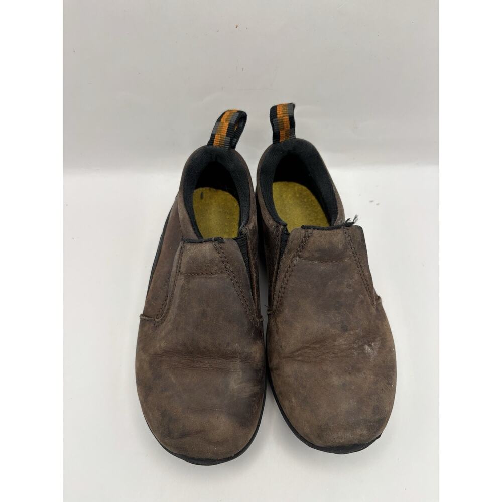 Merrell Jungle Moc Kids Slip On Brown Leather Shoes Size 11.5 Juniors - Picture 3 of 9